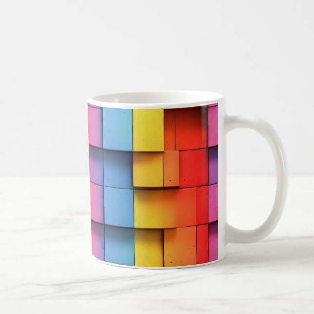 Abstract Rainbow Pattern Coffee Mug (Right)