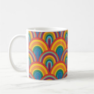 Abstract Rainbow Pattern Coffee Mug