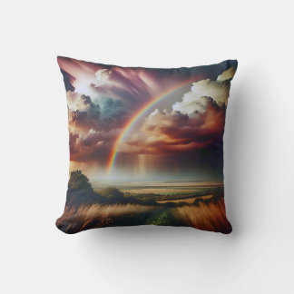 Abstract Rainbow Pillow 🌈✨