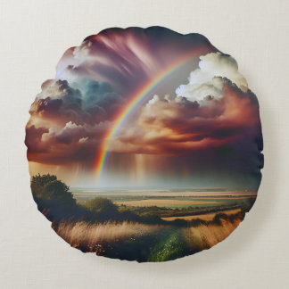 Abstract Rainbow Pillow 🌈✨
