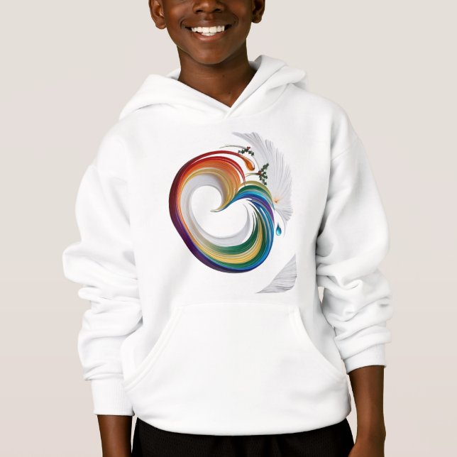 Abstract Rainbow Quilling Holly Dynamic Kids  (Front)