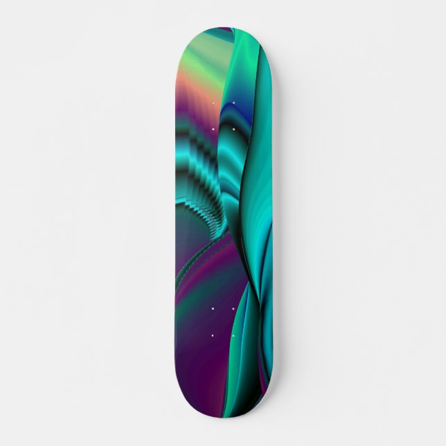 Abstract Rainbow Skateboard (Front)