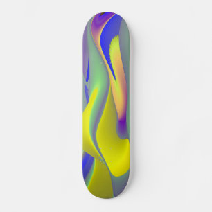 Abstract Rainbow Skateboard