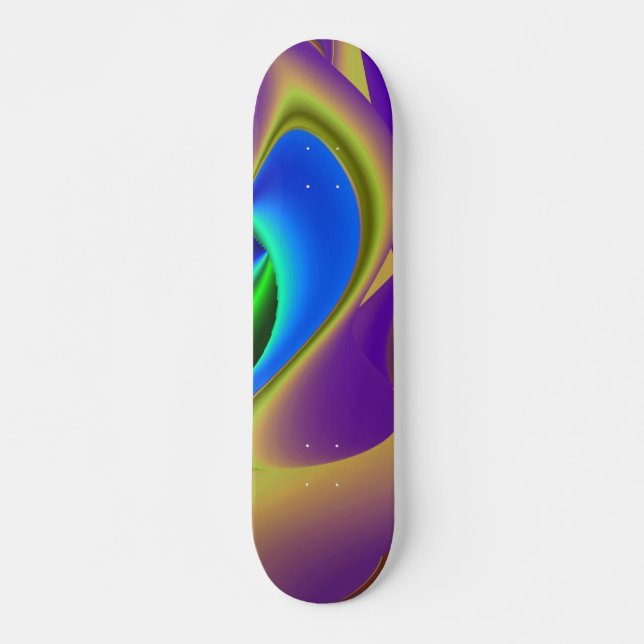 Abstract Rainbow Skateboard (Front)