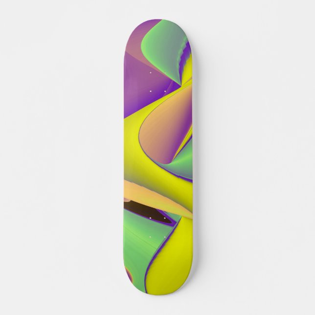 Abstract Rainbow Skateboard (Front)