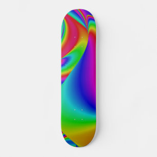 Abstract Rainbow Skateboard