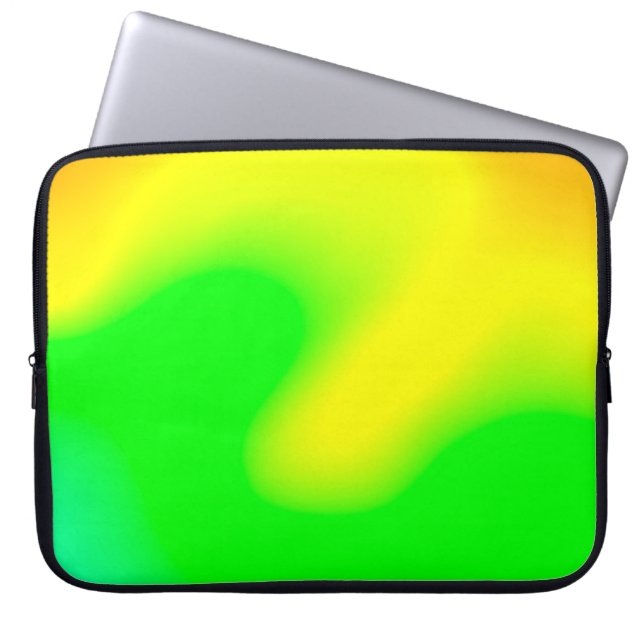 Abstract rainbow soft cloud background in pastel c laptop sleeve (Front)