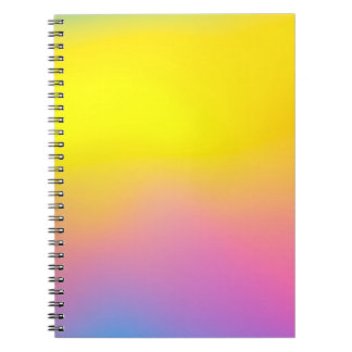 Abstract rainbow soft cloud background in pastel c notebook