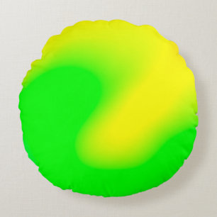 Abstract rainbow soft cloud background in pastel c round cushion