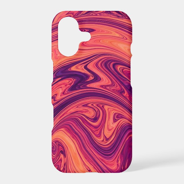 Abstract Rainbow Sunset Liquid iPhone Cases (Back)