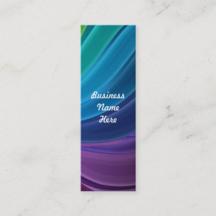 Abstract Rainbow Swirl Bookmark Business Cards