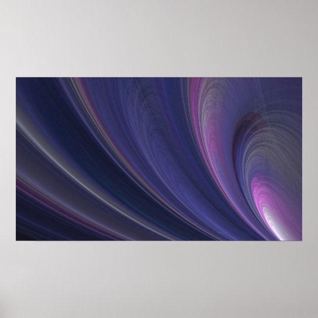 Abstract Rainbow Swirl Poster (Front)