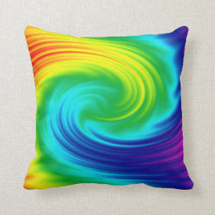 abstract rainbow swirl texture. cushion