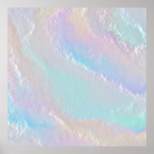 Abstract Rainbow Texture Poster