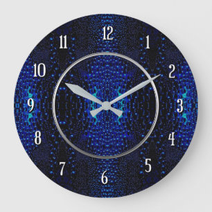 Abstract Raindrops Pattern Round Wall Clock
