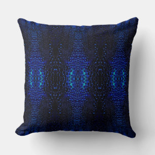 Abstract Raindrops Pattern Throw Pillow