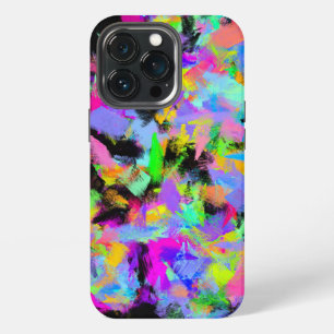 Abstract Random Messy Paint Colour Explosion iPhone 13 Pro Case