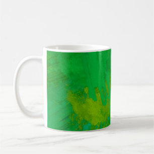 Abstract random shapes. 2d illustration background coffee mug