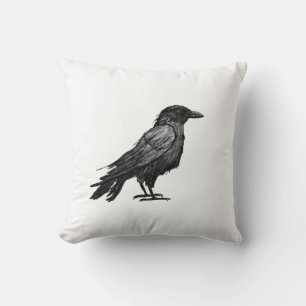 Abstract Raven Cushion