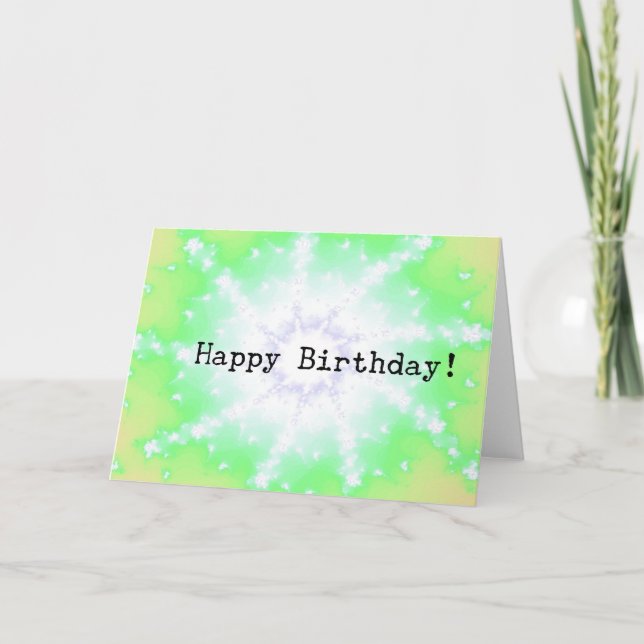 Abstract Ray of Light, Birthday Card (Front)