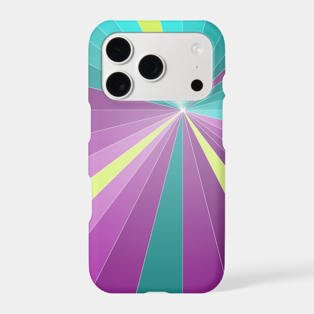 Abstract rays colourful geometric iPhone 6 case (Back)