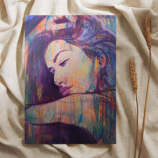 Abstract Realism Woman Portrait Street Art Print