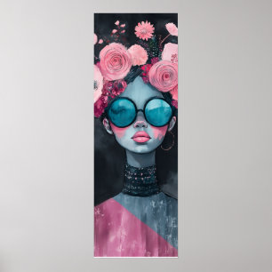 Abstract Rebel Rose for Stylish Girls' Decor