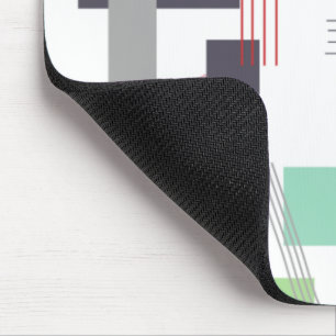 Abstract Rectangles and Lines Mouse Pad