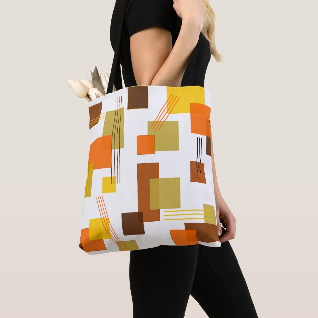Abstract Rectangles and Lines  Tote Bag (Close Up)