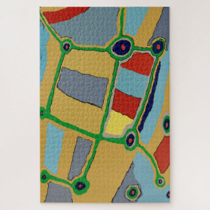 Abstract Rectangles Jigsaw Puzzle