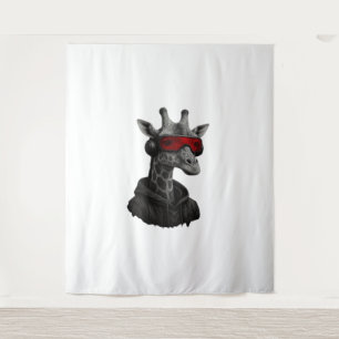 Abstract red and black giraffe Classic T-Shirt Tapestry