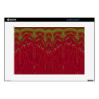 Abstract Red and Green Tribal Design Laptop Skin