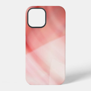 abstract red and pink background with white rings iPhone 12 case