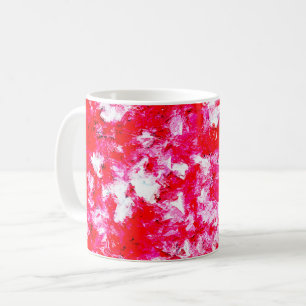 Abstract Red and Pink Coffee Mug