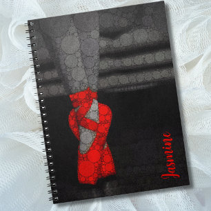 Abstract Red Ballet Shoes Notebook
