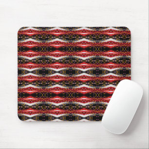 Abstract Red Black White Mouse Pad! Pad