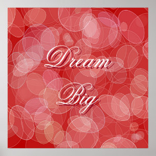 Abstract red bokeh effect texture. Text. Poster