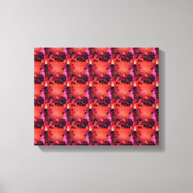 Abstract Red Canvas Print (Front)