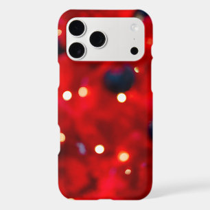 Abstract Red Christmas Bokeh Background