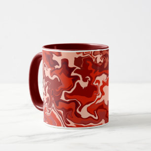 Abstract Red Flow  Mug