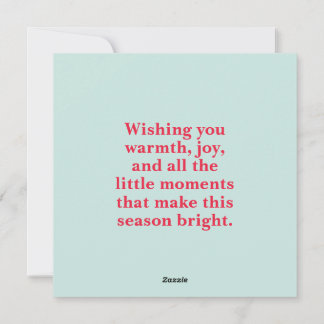 Abstract Red Green Personalized Merry Christmas Holiday Card