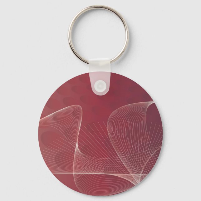 abstract red keychain (Front)