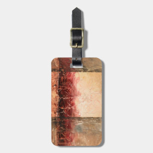 Abstract Red Landscape Luggage Tag