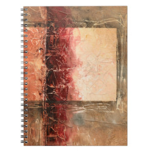 Abstract Red Landscape Notebook