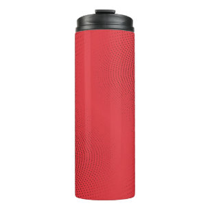 Abstract red monochrome halftone pattern. Soft cur Thermal Tumbler