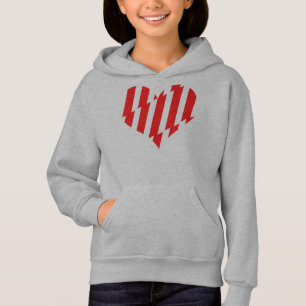 Abstract Red n White Stripes Valentine Heart
