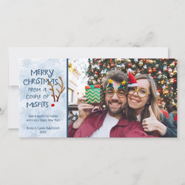 Abstract Red-Nosed Reindeer, From Misfits Holiday Card (Front)