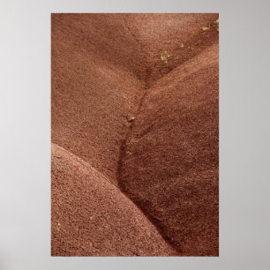 Abstract Red Painted Hills Oregon Poster