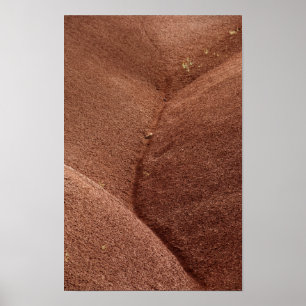 Abstract Red Painted Hills Oregon Poster
