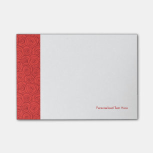 Abstract Red Roses Background Post-it Notes